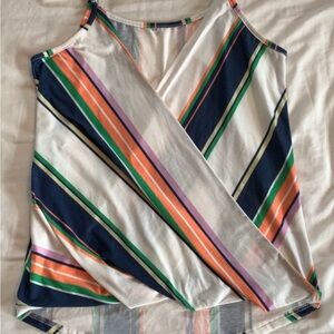 Faux wrap tank top.